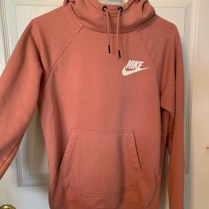Nike Women’s Pink Cowl Neck Hoodie